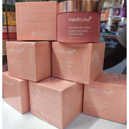 Medicube Collagen Jelly Cream With Niacinamide And Squalane. Moisturizes, Glows, Deeply Hydrates, Removes Wrinkles, Dark Spots, Fine Lines, Improve Skin Elasticity, Firms, Treats Acne, Scars & Evens