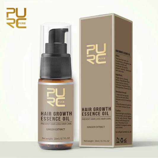 PURC Anti Hair Loss Spray Essence 20ml - Beard Growth Stimulator, Natural Hair and Facial Hair Grower Oil